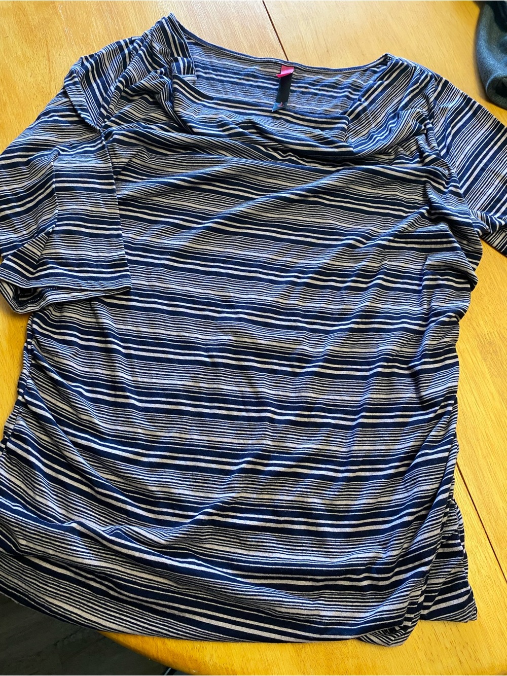 Pure Energy Navy and White Striped Women's Tunic